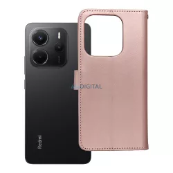   MEZZO könyvtok Xiaomi Redmi Note 14 4G - rózsaarany szín "maci"