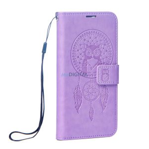 MEZZO könyvtok Xiaomi Redmi Note 14 4G - lila "álomfogó"