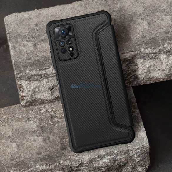 RAZOR könyvtok Xiaomi Redmi Note 14 4G - fekete