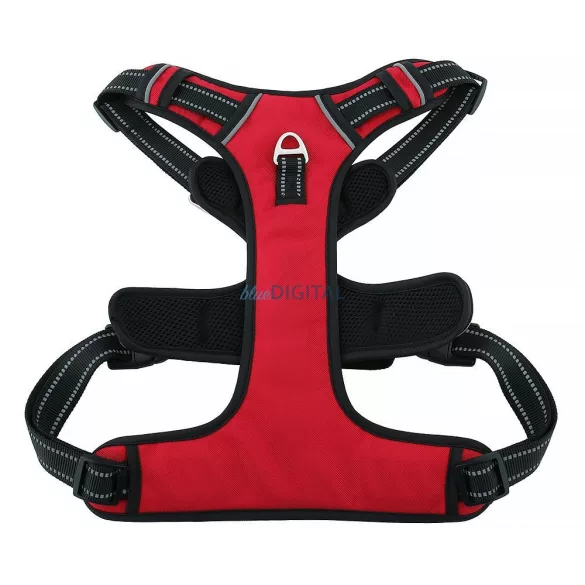 Dog harness OXFORD A size S piros fekete