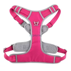 Dog harness OXFORD B size S rózsaszín szürke