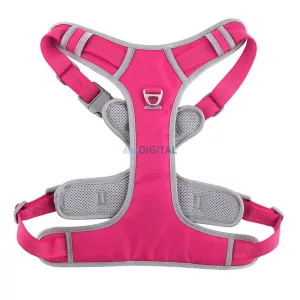 Dog harness OXFORD B size S rózsaszín szürke