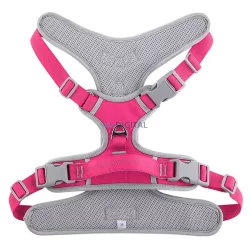 Dog harness OXFORD B size M rózsaszín szürke