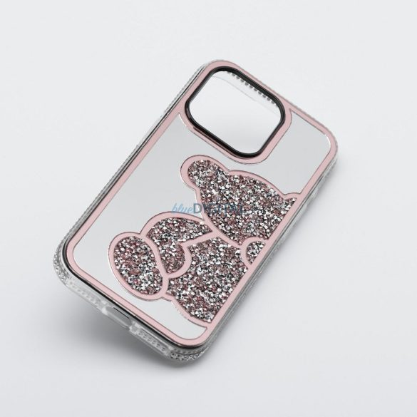 TEDDY BEAR tok iPhone 16e - rózsaszín