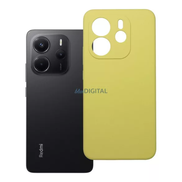 SILICONE 2mm tok Xiaomi Redmi Note 14 4G - citromsárga