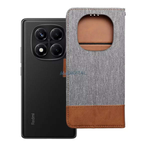 JEANS könyvtok Xiaomi Redmi Note 14 Pro 4G - szürke