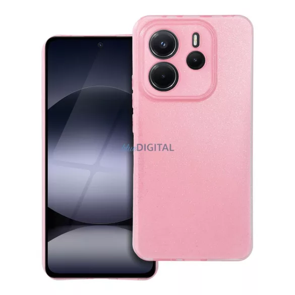 CLEAR CASE 2mm tok Xiaomi Redmi Note 14 4G - rózsaszín