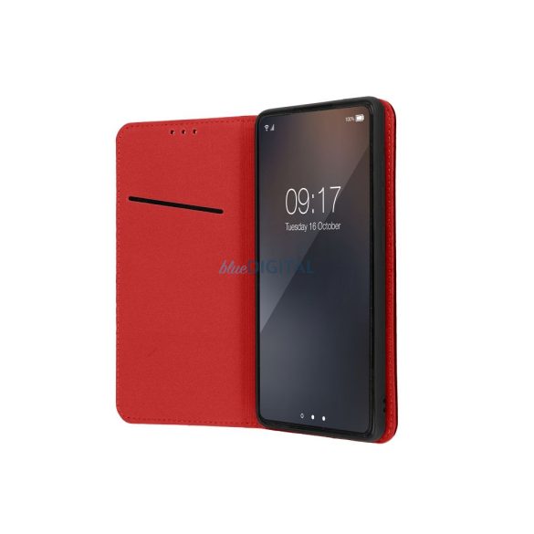 SMART PRO könyvtok Xiaomi Redmi Note 14 4G - vörös
