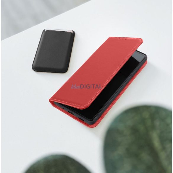 SMART PRO könyvtok Xiaomi Redmi Note 14 4G - vörös