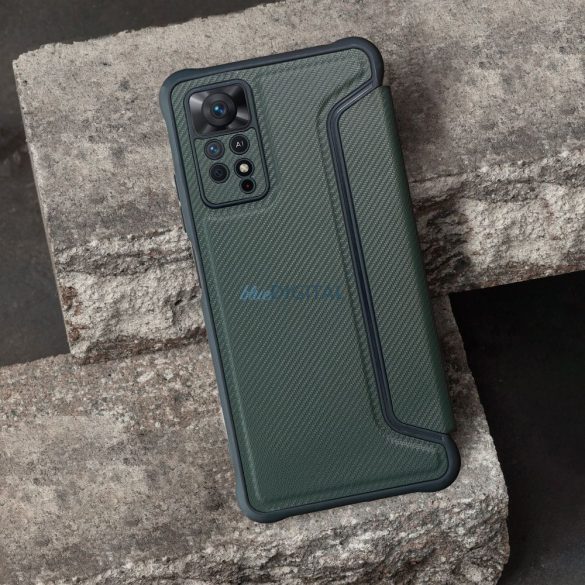RAZOR könyvtok Xiaomi Redmi Note 14 Pro 4G - sötétzöld