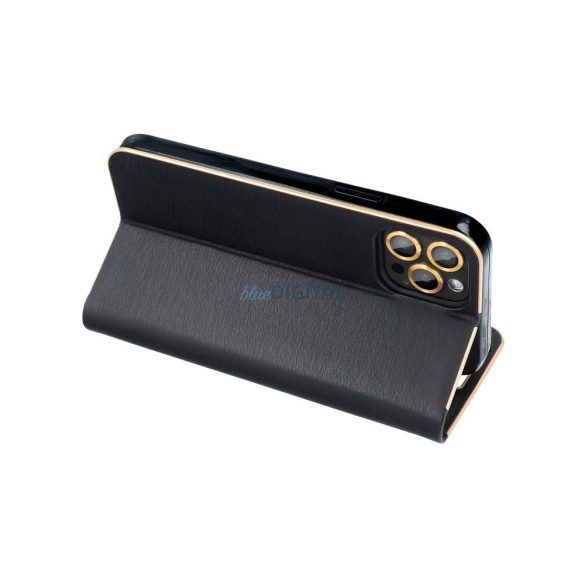 LUNA GOLD könyvtok Xiaomi Redmi Note 14 Pro 4G - fekete