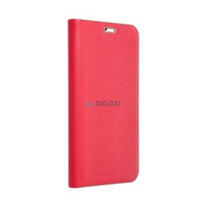 LUNA GOLD könyvtok Xiaomi Redmi Note 14 Pro 4G - piros