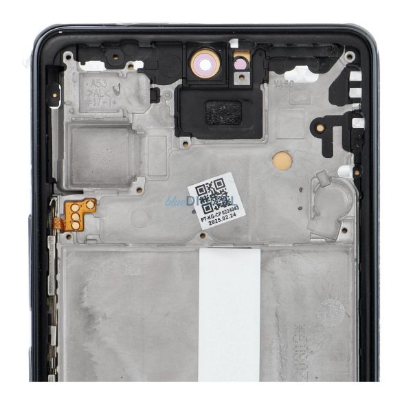 LCD kijelző SAMSUNG A53 A536 HARD OLED kijelzőhöz kerettel fekete