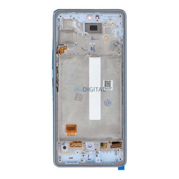 LCD kijelző SAMSUNG A53 A536 HARD OLED kijelzőhöz, kék kerettel