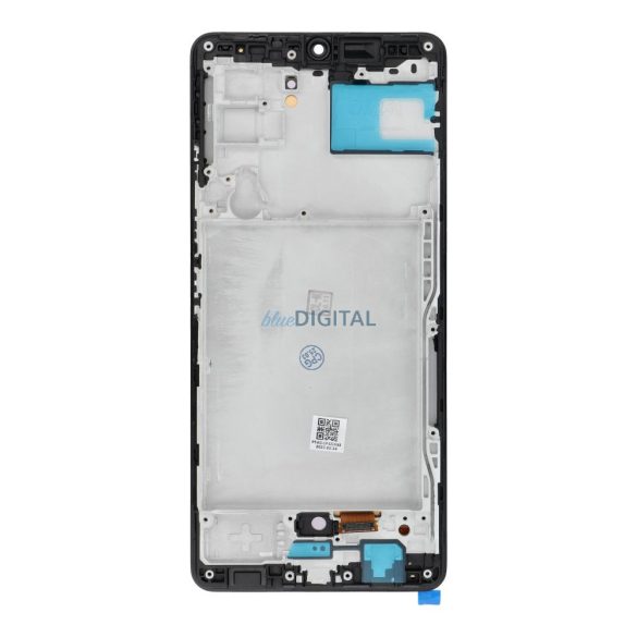 LCD kijelző SAMSUNG A42 5G A426 HARD OLED kijelzőhöz, kerettel