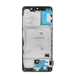   LCD kijelző SAMSUNG A41 A415 INCELL készülékhez kerettel - ALKATRÉSZ!