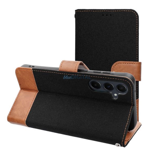 JEANS könyvtok Xiaomi Redmi Note 14 4G - fekete