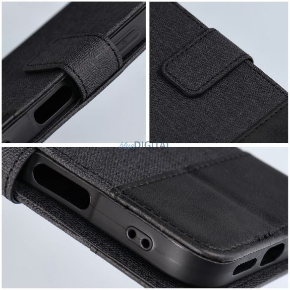 GOMMA könyvtok Xiaomi Redmi Note 14 4G - fekete