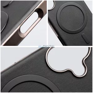 GENTLEMAN MagSafe-kompatibilis tok iPhone 15 - fekete
