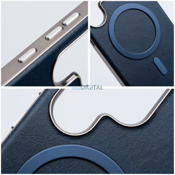 GENTLEMAN MagSafe-kompatibilis tok iPhone 16e - tengerészkék