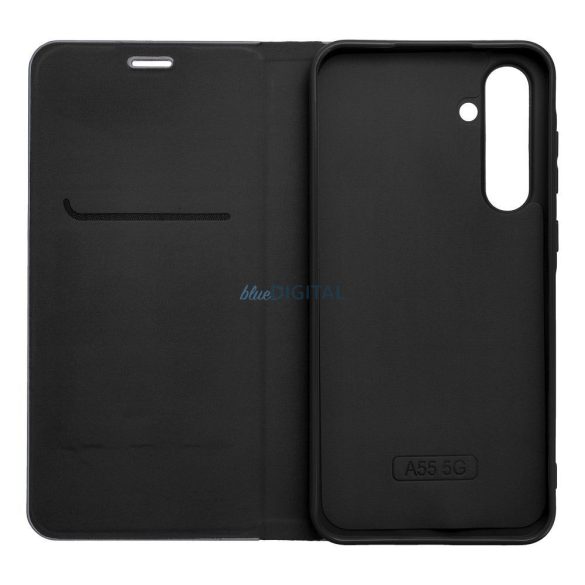 LUNA CARBON könyvtok Xiaomi Redmi Note 14 4G - fekete