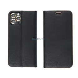 LUNA GOLD könyvtok Xiaomi Redmi Note 14 4G - fekete