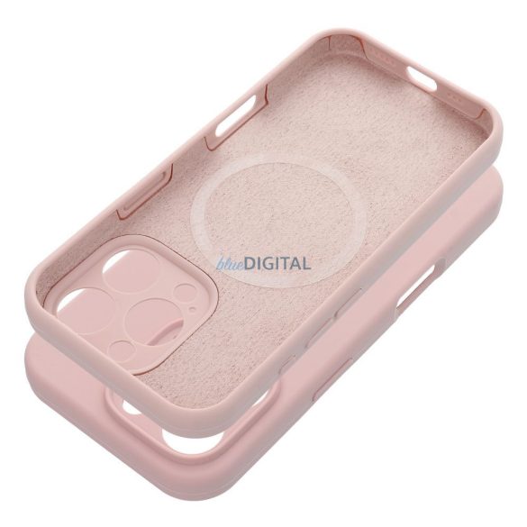 SILICONE 2mm MagSafe-kompatibilis tok iPhone 16 Plus - halvány rózsaszín