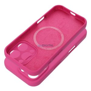 SILICONE 2mm MagSafe-kompatibilis tok iPhone 16 Plus - rózsaszín
