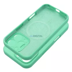   SILICONE 2mm MagSafe-kompatibilis tok iPhone 16 Plus - mentazöld