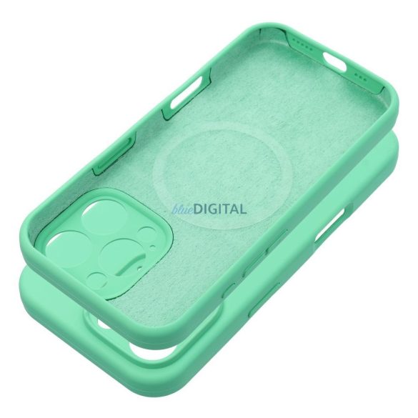 SILICONE 2mm MagSafe-kompatibilis tok iPhone 16 Plus - mentazöld