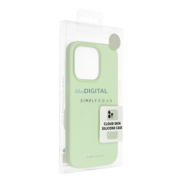 Roar Cloud Skin tok iPhone 16e - világoszöld