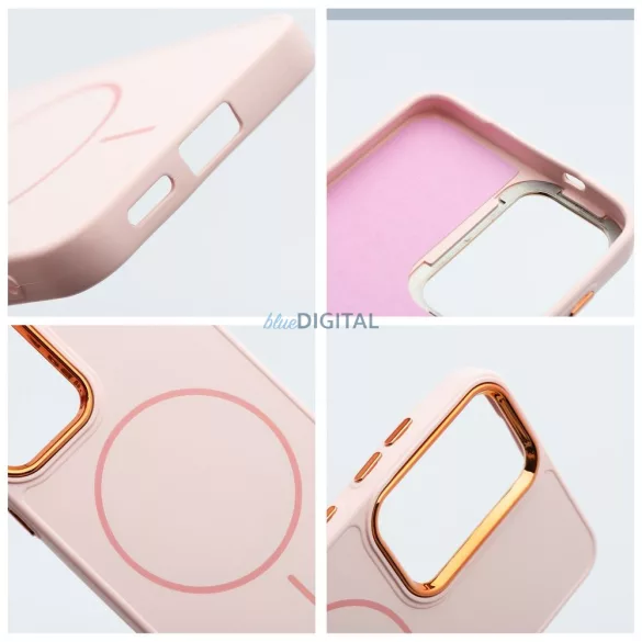 FRAME MagSafe-kompatibilis tok Samsung Galaxy A55 - púderrózsaszín
