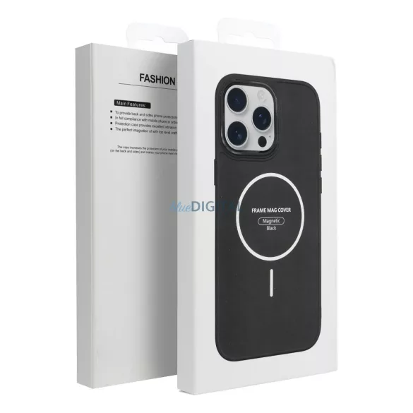 FRAME MagSafe-kompatibilis tok iPhone 12 Pro - fekete