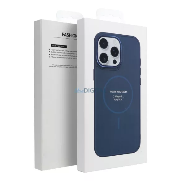 FRAME MagSafe-kompatibilis tok iPhone 14 - tengerészkék
