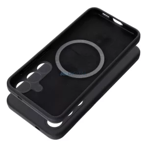 SILICONE 2mm MagSafe-kompatibilis tok Samsung Galaxy S25 Plus - fekete