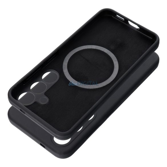 SILICONE 2mm MagSafe-kompatibilis tok Samsung Galaxy S25 Plus - fekete
