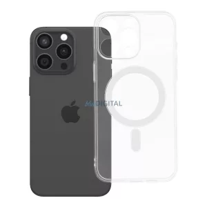 CLEAR Case 2mm MagSafe-kompatibilis tok kameravédelemmel iPhone 15 Pro Max - átlátszó