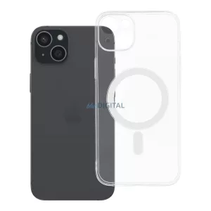 CLEAR Case 2mm MagSafe-kompatibilis tok kameravédelemmel iPhone 15 Plus - átlátszó