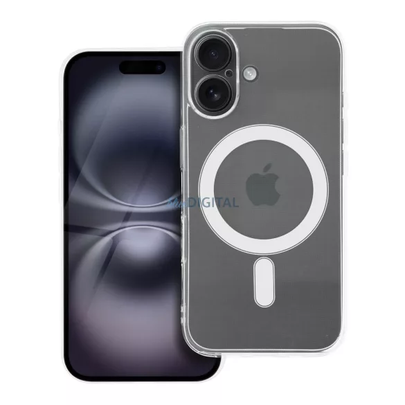 CLEAR Case 2mm MagSafe-kompatibilis tok kameravédelemmel iPhone 16 - átlátszó