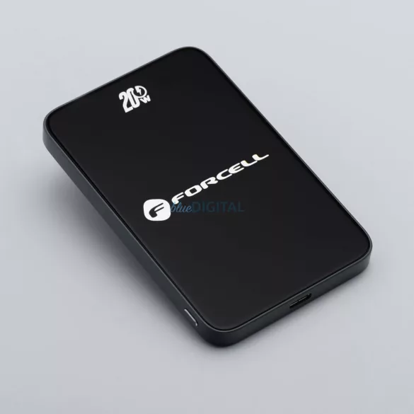 FORCELL F-ENERGY F5K8 Super Slim powerbank kompatibilis MagSafe PD3.0 QC4.0 15W 5000 mAh feketével
