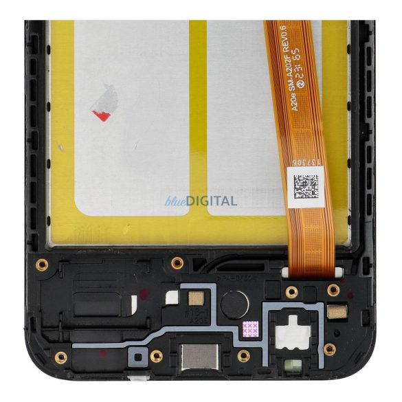 LCD kijelző Samsung Galaxy A20e készülékhez kerettel