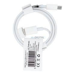 Kábel USB C és Micro USB QC3.0 2,4A 18W C972 1 m fehér