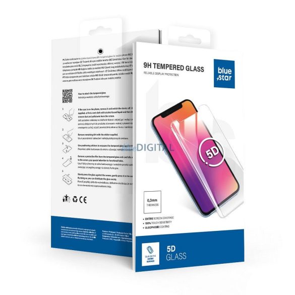 Blue Star edzett üveg fekete szegéllyel Xiaomi 15 Ultra