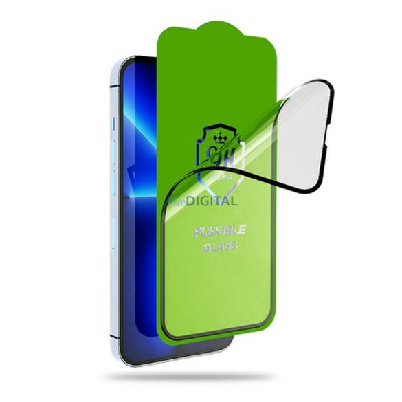 Bestsuit 5D hibrid üveg fekete szegéllyel Oppo Reno13