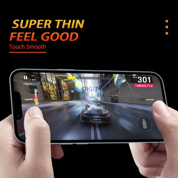 Bestsuit 5D hibrid üveg fekete szegéllyel Oppo Reno13