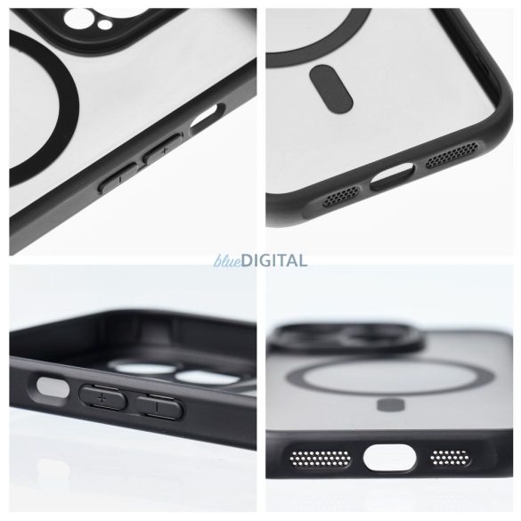 FULL MATTE MAG COVER MagSafe-kompatibilis tok Xiaomi Redmi Note 14 4G - fekete