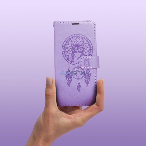 MEZZO könyvtok Samsung Galaxy S25 Edge - lila "álomfogó"