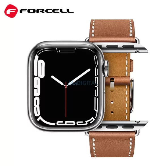 FORCELL F-DESIGN FA20 mágneses öko bőrszíj APPLE Watch 38 / 40 / 41 mm fekete