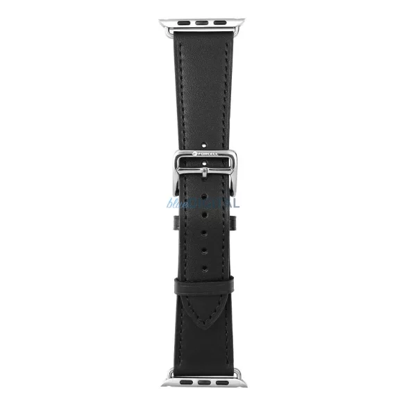 FORCELL F-DESIGN FA20 mágneses öko bőrszíj APPLE Watch 38 / 40 / 41 mm fekete