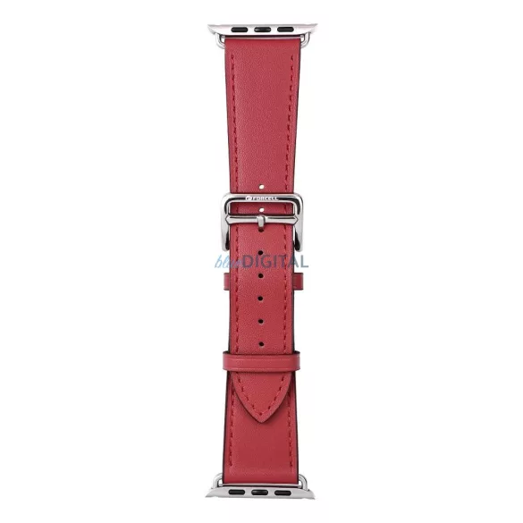 FORCELL F-DESIGN FA20 mágneses öko bőrszíj APPLE Watch 38 / 40 / 41 mm piros